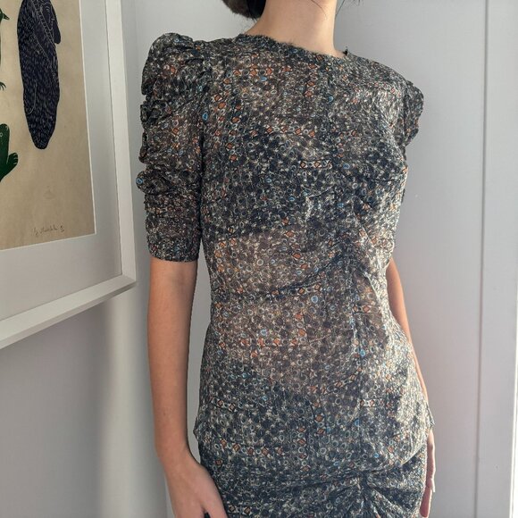 Isabel Marant x H&amp;M Printed Blouse, size 4 (fits like size 0!!) - Picture 1 of 10